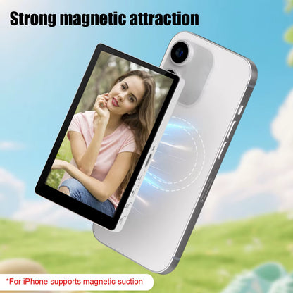 Wireless Magnetic Monitor Screen for Using Phone Rear Camera for Smartphone Selfie Vlog Live Stream Video Recording